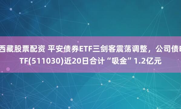 西藏股票配资 平安债券ETF三剑客震荡调整，公司债ETF(511030)近20日合计“吸金”1.2亿元